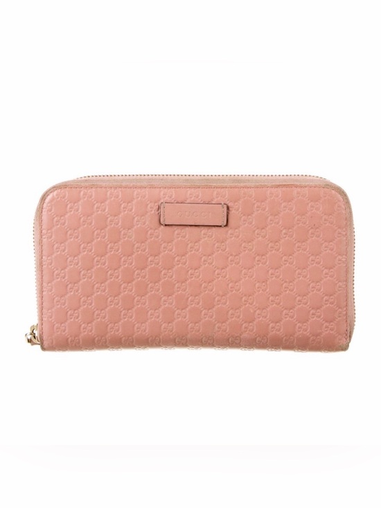 Gucci Handbags - Authentic Gucci Pink GG Microguccissima Zip Around Wallet